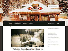 Tablet Screenshot of bubbasboards.com
